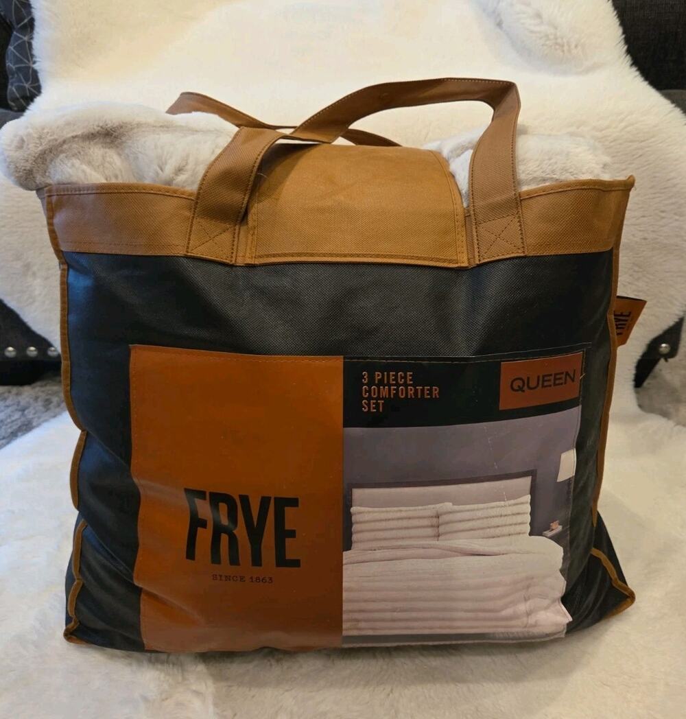 FRYE Queen Faux Fur Comforter Only Heavy Luxury Blanket Bag DISCONTINUED No Sham